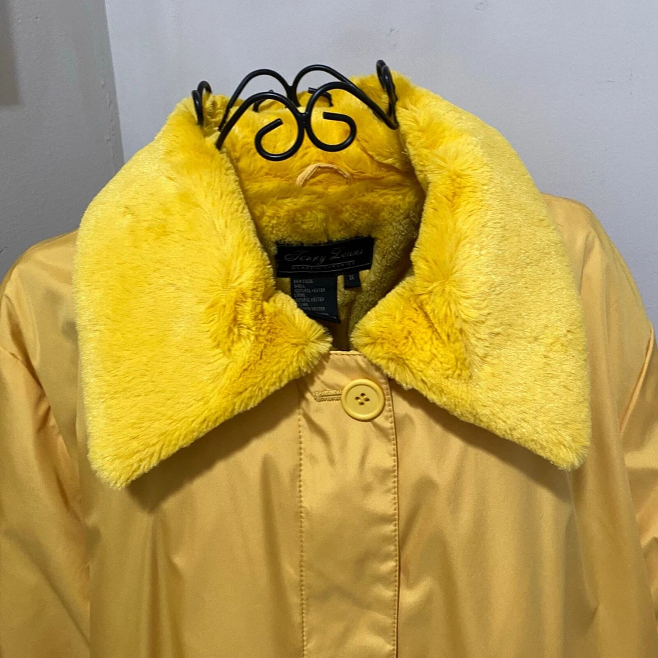 TERRY LEWIS Yellow 3-in-1 Convertible Coat / Jacket Size 1X NEW WITH TAGS - Image 3 of 4