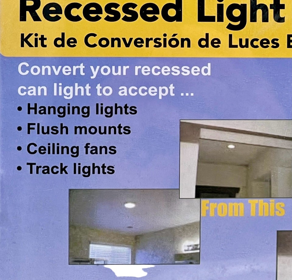 The Can Converter Recessed Can Light Conversion Kit 5 to 6 Inch Fan