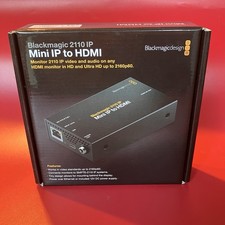 Blackmagic Design 2110 IP Mini IP to HDMI Converter Black