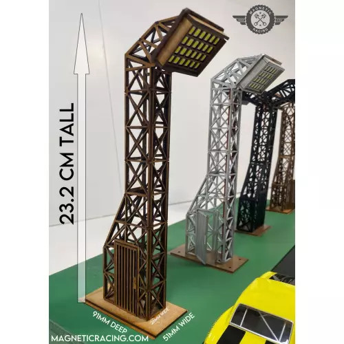 Magnetic Racing 044Twin rail double avec eclairage LED pour circuit miniature