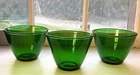 Vintage Anchor Hocking "splash-proof" mixing bowls Set Iof 3 In Forest Green
