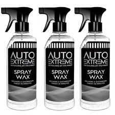 3 x Auto Extreme Spray Car Polish Wax shine Detailing 720ml  Trigger Bottle