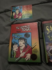 4 NES Plastic cases & Legend Of Kage & Demon Sword Manuals