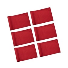 KINGTOP Golf Flag 8x6 Inch Plain Red, 420D Nylon, Tube Inserted Mini Practi...