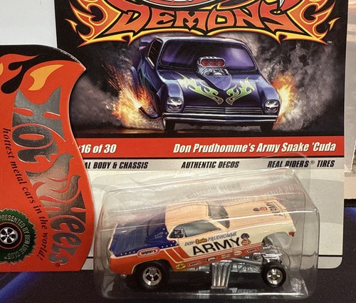 Hot Wheels Car Culture – Set Drag Strip Demons 6/6 + Chase 0/5 Rare – Échelle 1/64
