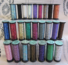 25 Kreinik Balger Metallics Blending Filament Embroidery Craft Thread mixed lot