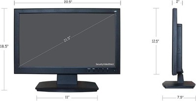 SVD 21.5-Inch 3D LED Professional Security Monitor With BNC HDMI Audio #1693LUP2