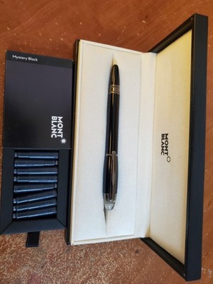 Montblanc Meisterstuck Starwalker Midnight Black 14k M Fountain Pen