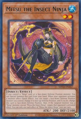 YUGIOH: 1X Mitsu the Insect Ninja MP23-EN167 Rare NM
