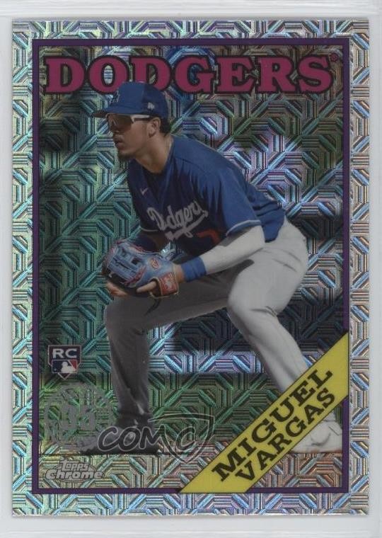 2023 Series 1 1988 Topps Chrome Silver Pack Miguel Vargas Rookie RC 12g7