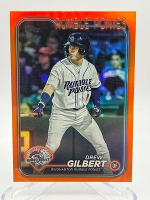2025 TOPPS PRO DEBUT DREW GILBERT 03/25 ORANGE FOIL NO. PD-114 RUMBLE PONIES