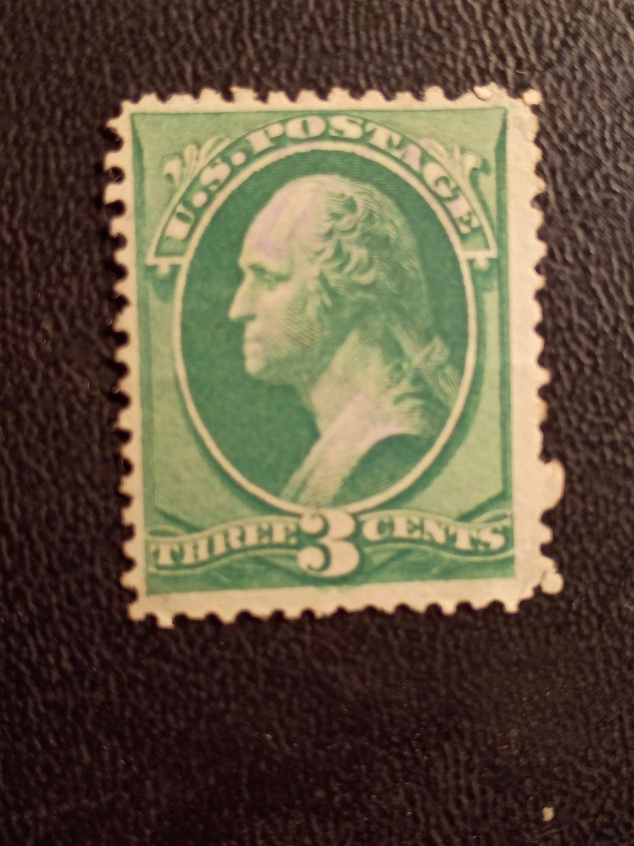 George Washington 3 Cent Stamp In Used Us Stamps (19th Century