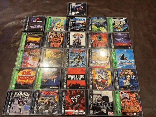 Huge Lot Of 23 Games PlayStation 1. All Cib. Sony PlayStation