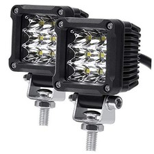 Motorcycle Fog Lights, 2'' Inch 27W Spot Mini Cube Work Driving Pod Lights for