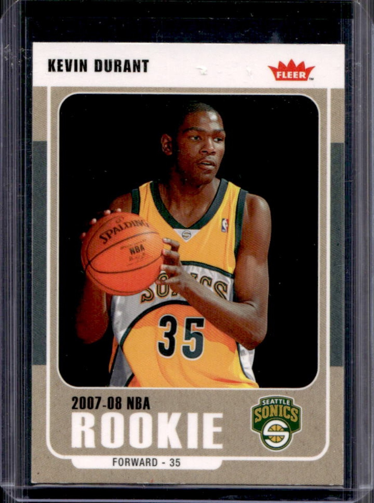 2007-08 Fleer Kevin Durant Glossy Rookie RC #212 SuperSonics