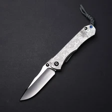 Chris Reeve Knives Umnumzaan PDW Wave Pattern / Drop Point MagnaCut Blade