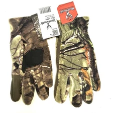 NEW Huntworth Mens M-L Hunter Fleece Gloves in Oak Tree EVO Camouflage