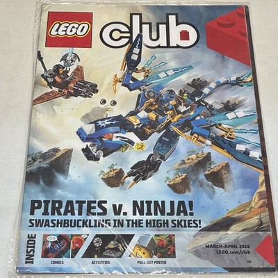 LEGO Club Magazine Mar/Apr 2016 Pirates v. Ninja! Illustrated Comics