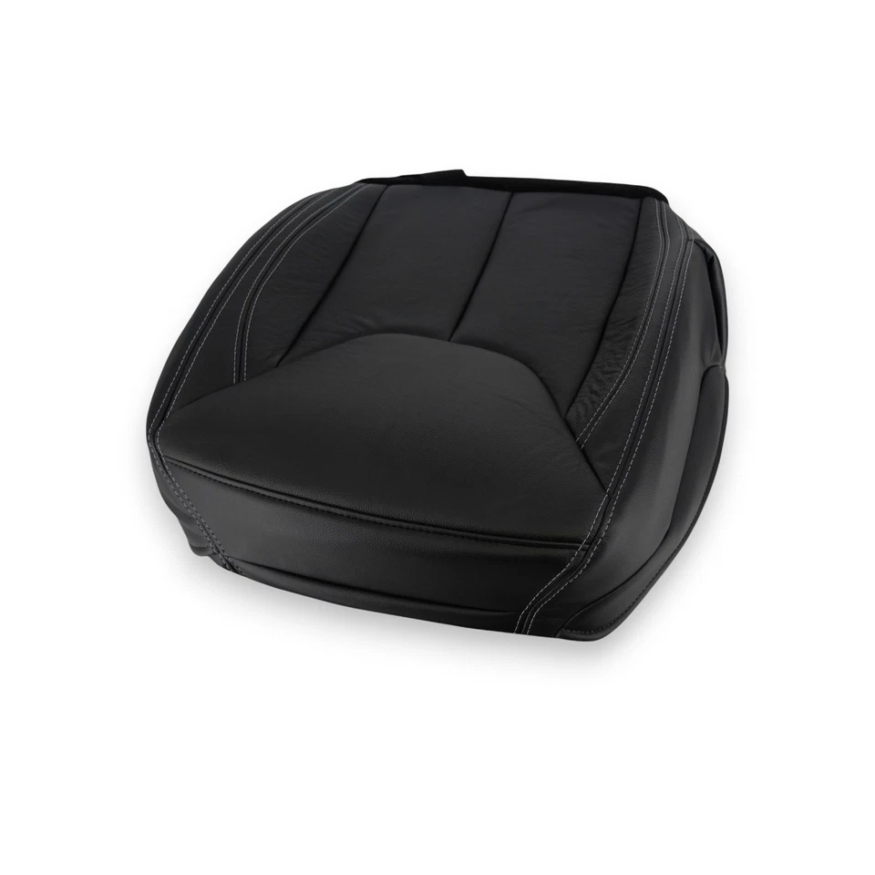 Cubierta de asiento de cuero genuino negra para Jeep Wrangler Rubicon 2011-2017 Foto 4 de 4