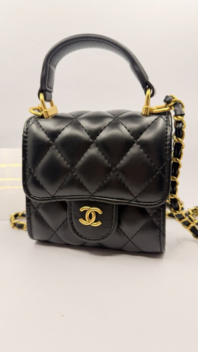 CHANEL MAKEUP ブラック ミニショルダーバッグ CHANEL Beauty / Makeup line mini top bag – Gift With Purchase (GWP