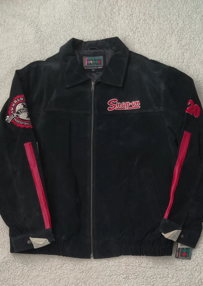 Snap-On инструменты черная замша кожаная куртка 2008 инструменты издание мужской XL новый из старых запасов - Изображение 2 из 4