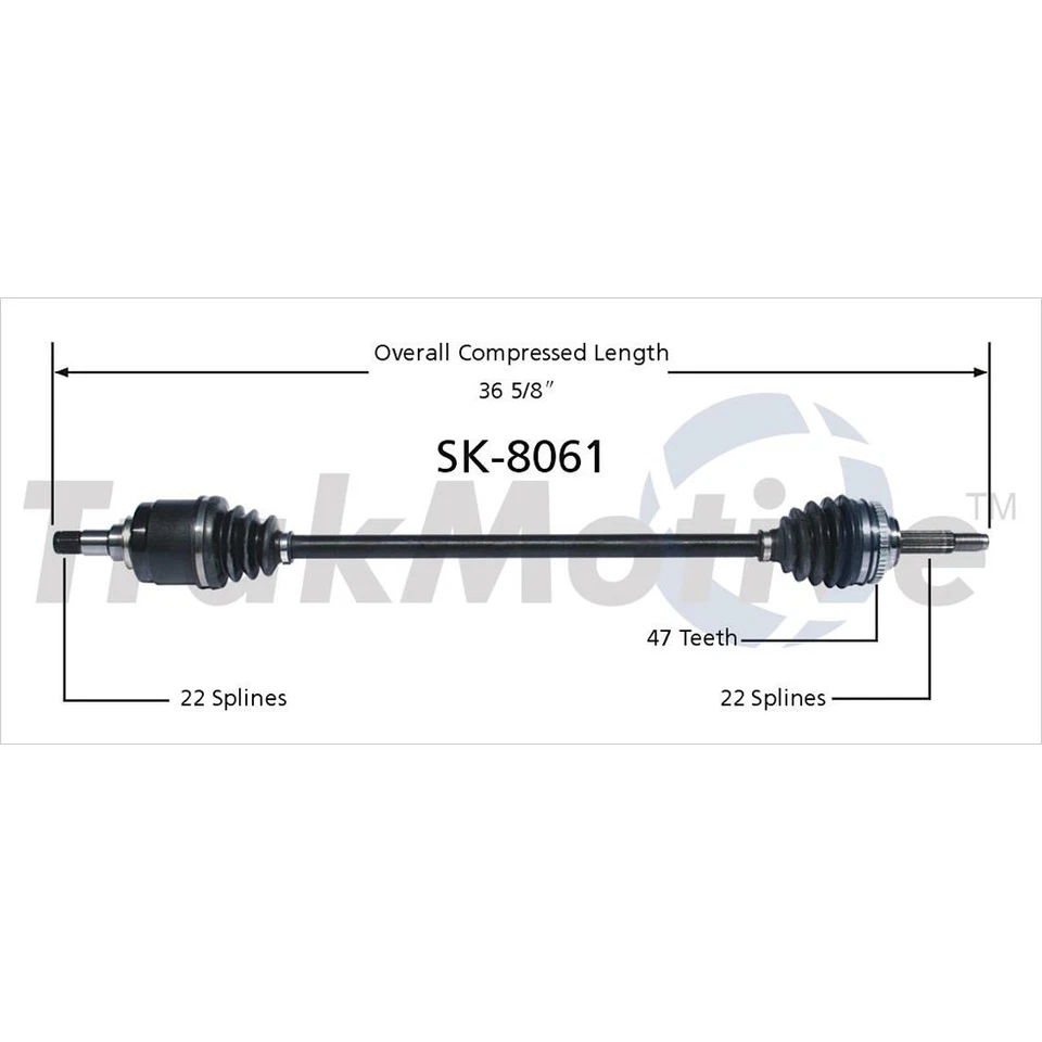 Juego SurTrack de 2 ejes delanteros CV para Pontiac G3 Wave Chevy Aveo tracción delantera Foto 3 de 3