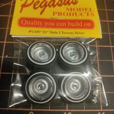 Pegasus Lowrider Rims D STYLE crome Rims 124 & 125 Scale