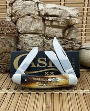 Case XX USA 6.5 Bone Stag 65313 Stainless Sowbelly Stockman Pocket Knife