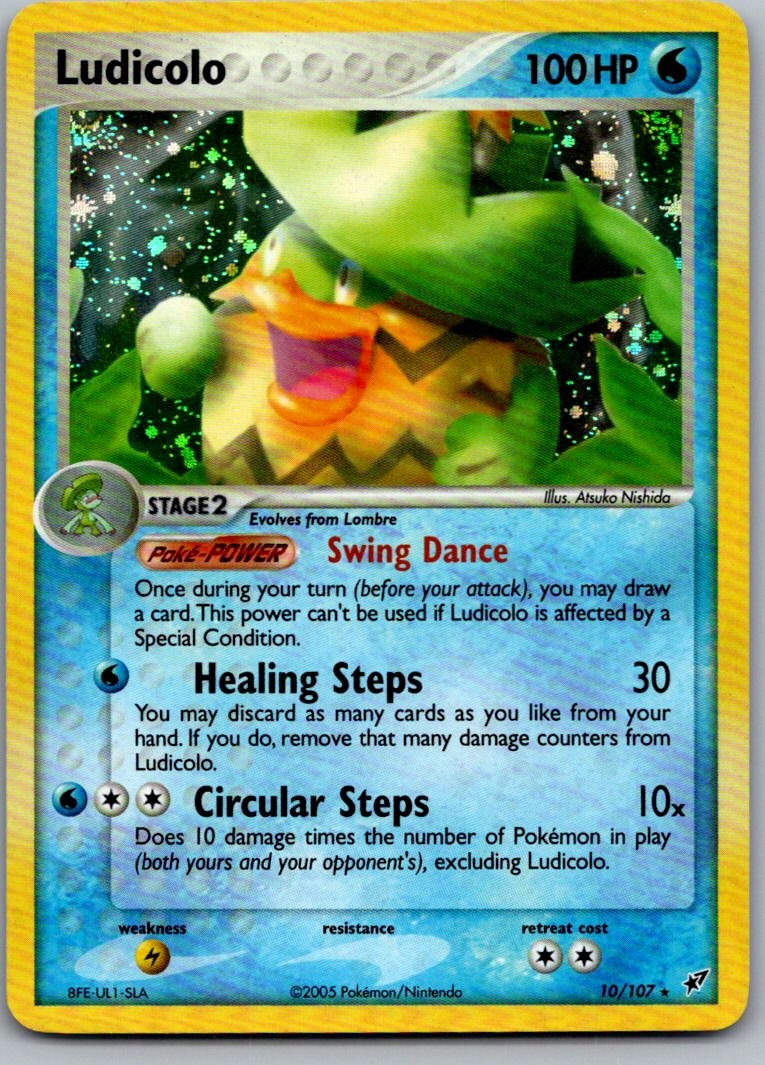 Ludicolo - 010/107 Holo Holo Rare Deoxys 10/107 NM