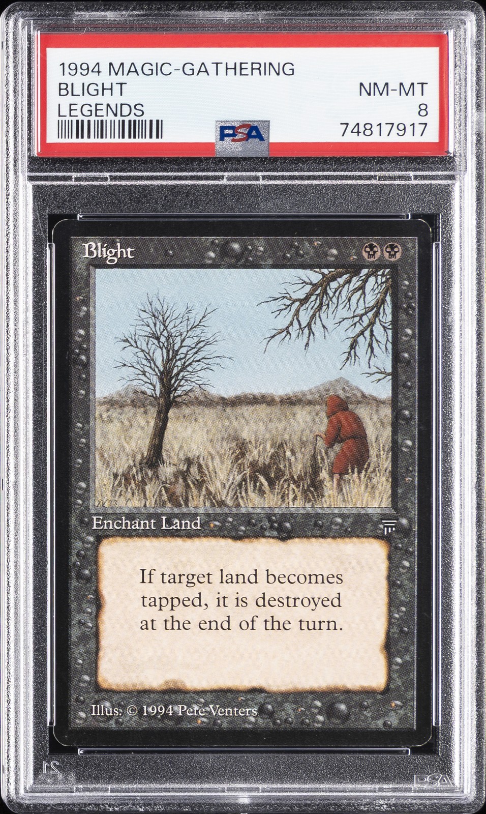 1994 MAGIC THE GATHERING LEGENDS BLIGHT PSA 8