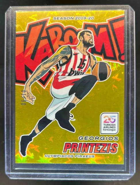 2024 Crown Royale EuroLeague Georgios Printezis Kaboom SSP Gold #6/10