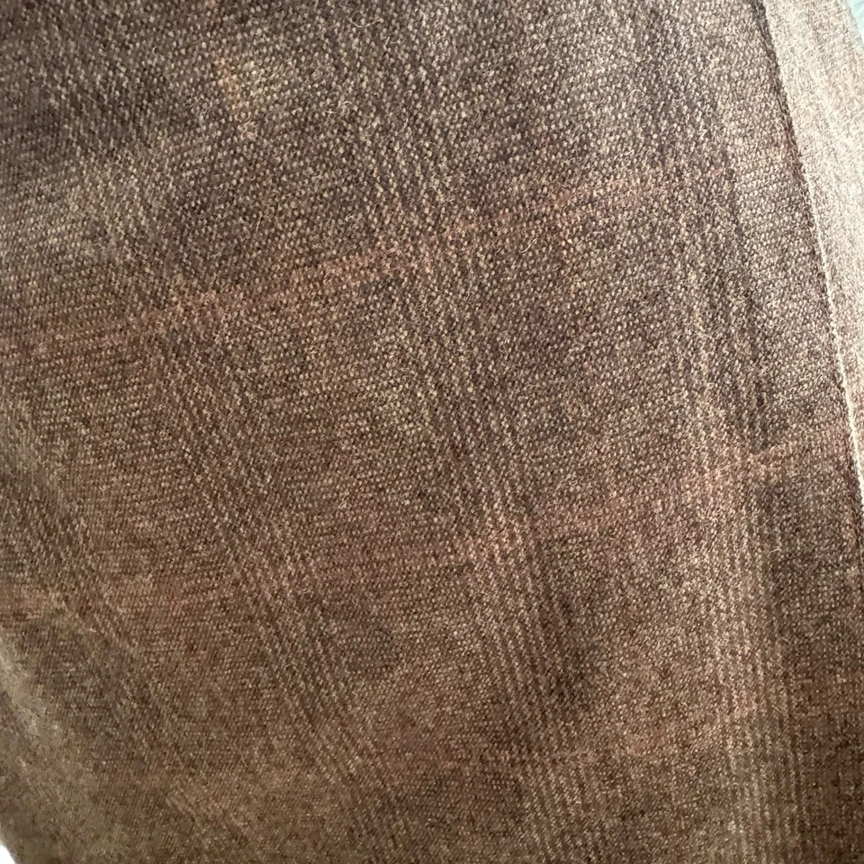 Falda envolvente de lana a cuadros vintage Diane Von Furstenberg Glen para mujer talla 8 marrón Foto 2 de 4