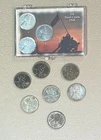 Lot of (10) 1943 Lincoln Wheat Steel War Pennies Three are Uncirculated!