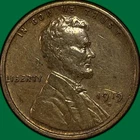 1919-D Lincoln Wheat Cent Extremely Fine XF Coin, Cleaned #35413
