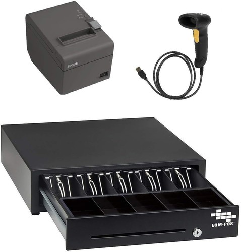 POS Hardware for SQUARE STAND / REGISTER- Cash Drawer, Receipt Printer (Scanner)