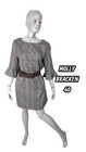 Molly Bracken Taille 40 Superbe robe manches 3/4 grise prince de galles