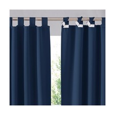 RYB HOME Patio Outdoor Curtains 2 Panels, Blackout Detachable Tabs ... Fast Ship