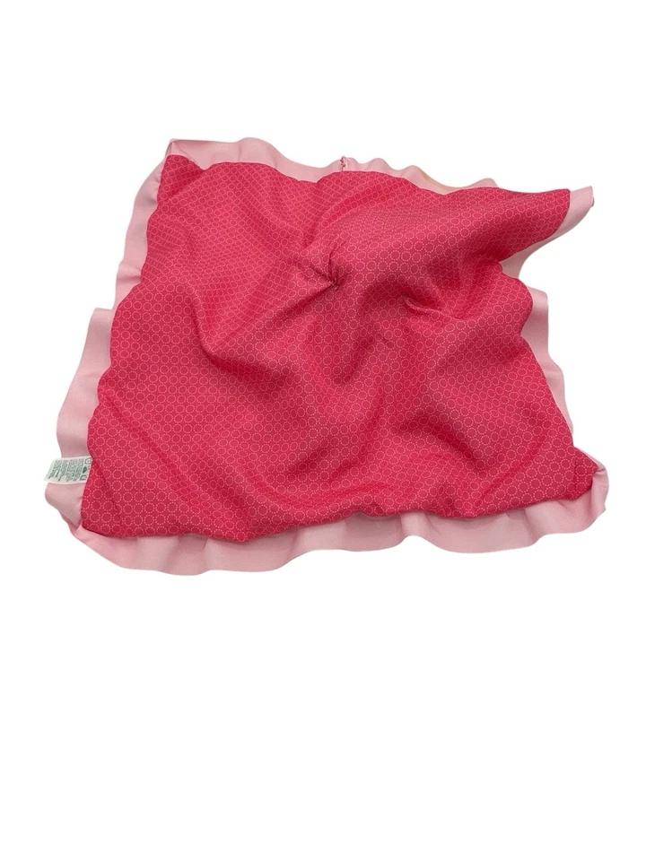 Disney Bebé Minnie Mouse Manta Borde Orejas Arrugadas Seguridad Lovey Rosa Blanco Foto 4 de 4