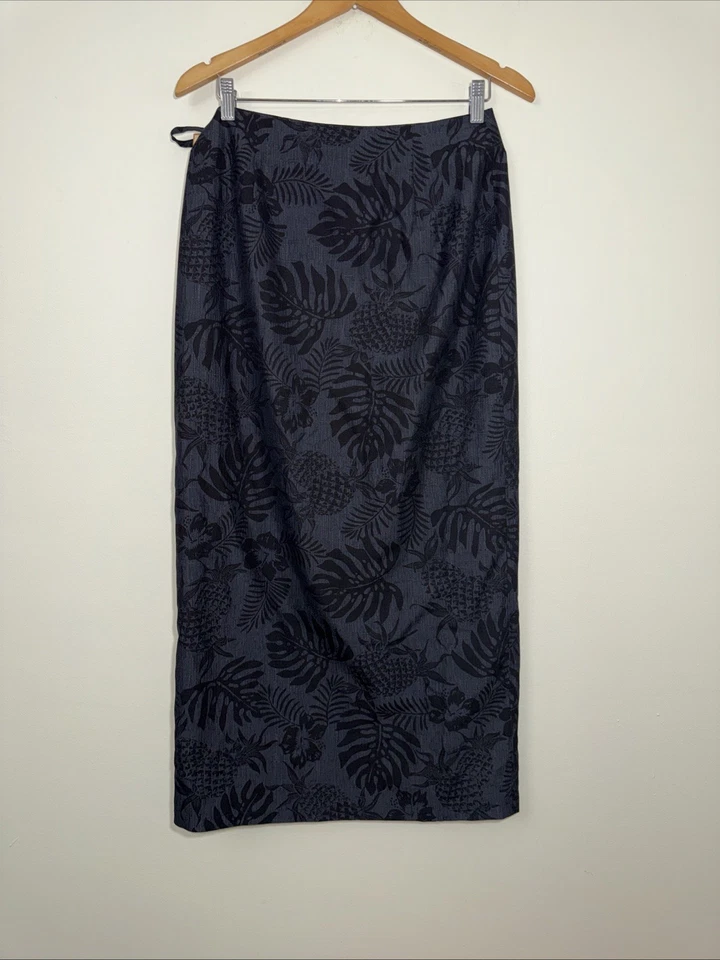 NUEVO CON ETIQUETAS Tommy Bahama Falda 100% Seda Envolvente Talla 8 Estampado Hawaiano Coconutgirl  Foto 2 de 4