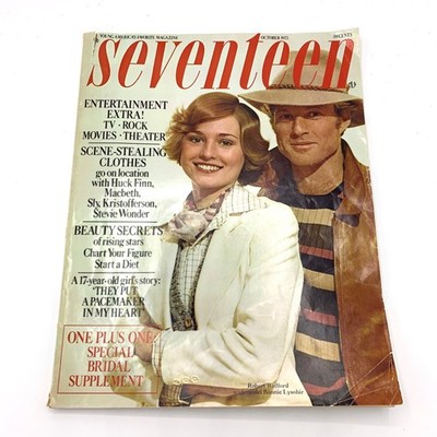 Seventeen Magazine October 1973 Robert Redford Cover Bridal