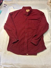 Vintage Woolrich Rugged Outdoorwear Made in USA Red Flannel Shirt Men's XL