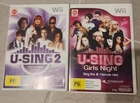 U-SING 2/ U-SING Girls Night Bundle Australian Edition Wii Video Game Karaoke