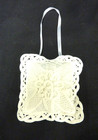 BATTENBURG LACE LAVENDER SCENTED SACHET HANGING PILLOW ZIPPER ON BACK 4" X 4.5" — photo 3