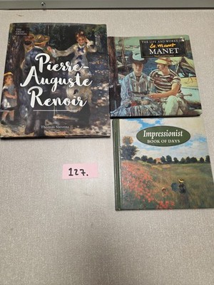 3x Impressionist Art Books Renoir Manet Monet Illustrated Hardcover Bundle