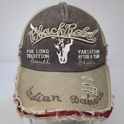 Black Rebel Indian Dakota Slideback Baseball Cap Brown One Size