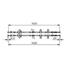 2x Handbremsseil vorne für Mazda 6 GG GY | 23984981