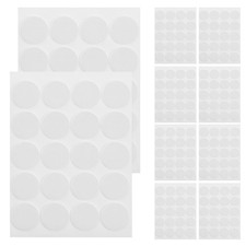  20 Pcs Double Sided Tape Wick Stickers for Candles White Round Adhesive