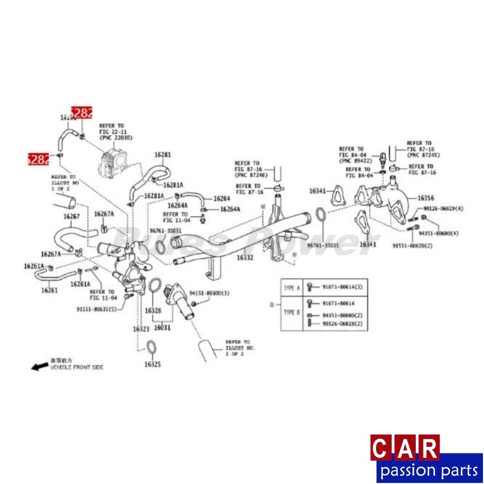 1603131010 Termostato con carcasa para Toyota FJ Cruiser 4Runner Tundra Foto 4 de 4