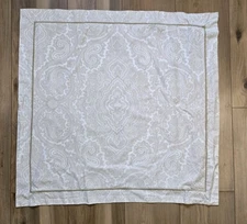 RALPH LAUREN BRENTWOOD CAMEL 100% COTTON ONE EUROPEAN PILLOW SHAM MADE IN ITALY