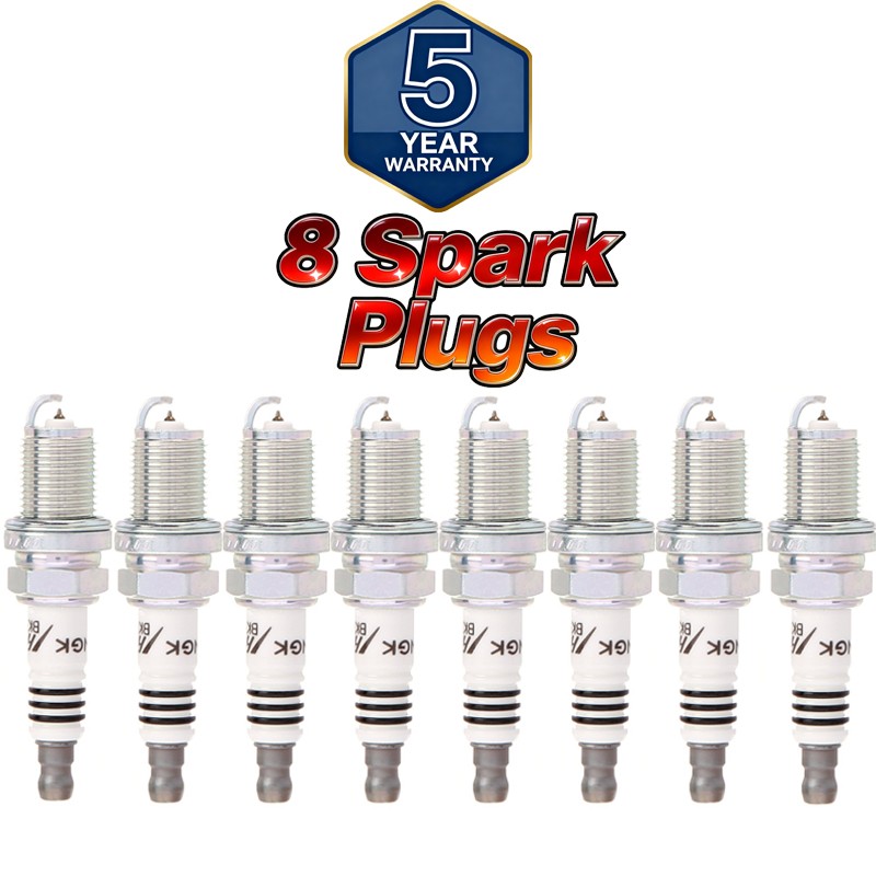 Set of 8 NGK 5464 BKR5EIX-11  Gapped Review Spark Plugs Set Iridium IX